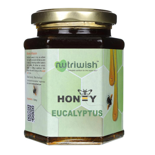 NUTRIWISH 100% Pure Honey - Infused With Eucalyptus 350 gm - Local Option