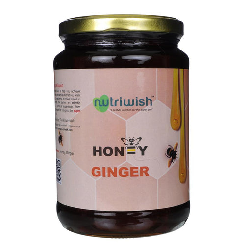 Honey with Ginger - 100 % Pure   Honey Infused With Ginger 1000gm - Local Option
