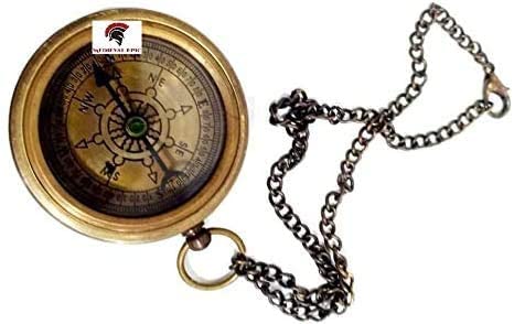 Medieval Epic BR48419B1 - Solid Brass Pocket compass, 2"