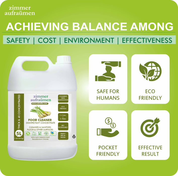 Concentrated Floor Cleaner Liquid Lemon Grass- 5 Liters
