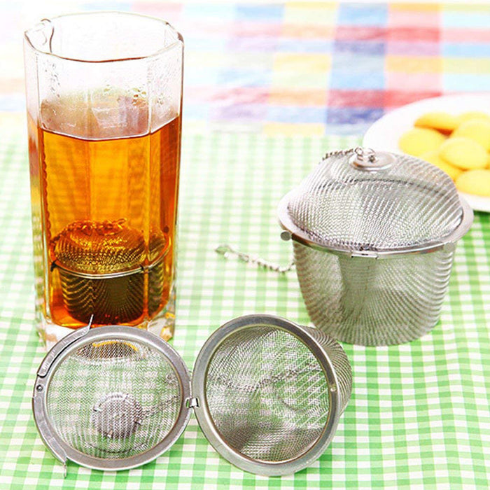 Moksa Tea Infuser Made of Rust Proof Stainless Steel Large with Free Samplers