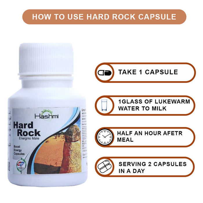 Hashmi Hard Rock | Helps in achieving harder erection Ayurvedic 20 Capsule | Increase Sex drive