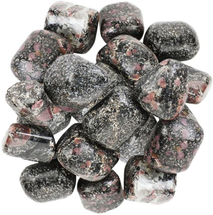 SATYAMANI Natural Ruby Matrix Tumble Stone (Set of 5)