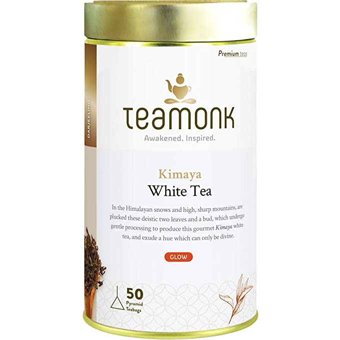 Teamonk Kimaya White Tea, 50 Teabags