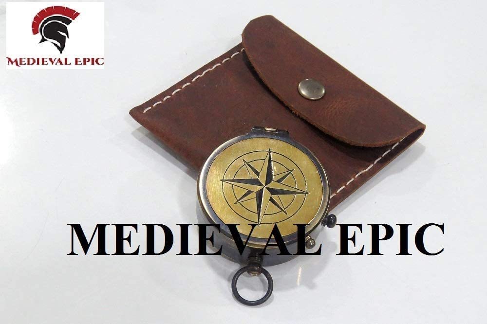 Brass Pocket Compass, Engravable Compass, Eagle Scout Gift, Camping Compass, Hiking Compass, Wedding Gift