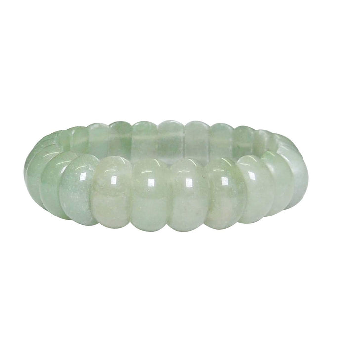 SATYAMANI Natural Energized Green Aventurine Oval Bracelet is for Financial Growth