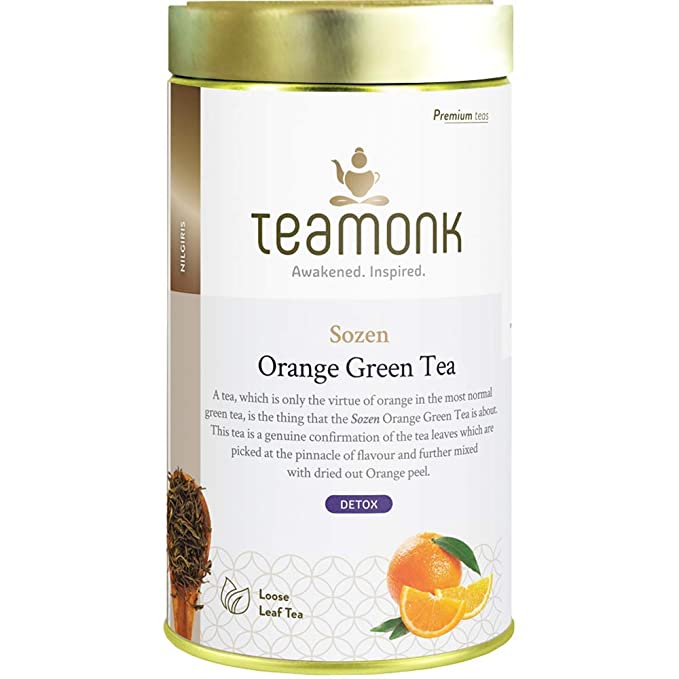 Teamonk Sozen Orange Green Tea, 150 Grams