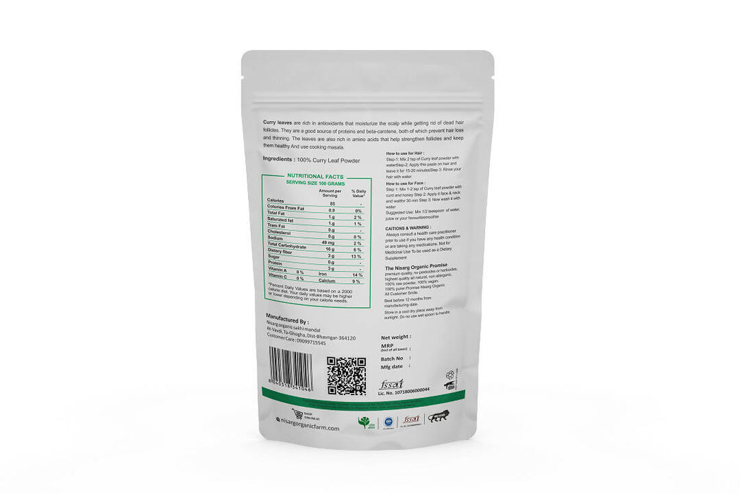 Organic Curry Leaf Powder 500g