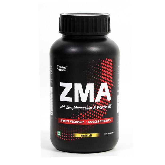 Healthvit Fitness ZMA (Zinc, Magnesium, Vitamin B6) Nightime Recovery Support - 90 Capsules - Local Option