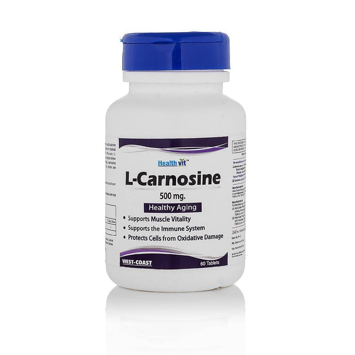 Healthvit L-Carnosine 500 mg 60 Tablets For Healthy Aging - Local Option