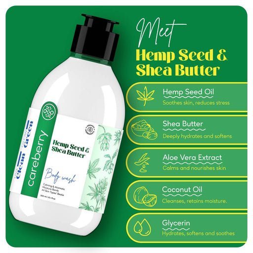 Hemp Seed & Shea Butter Calming Body Wash 300ml (2)