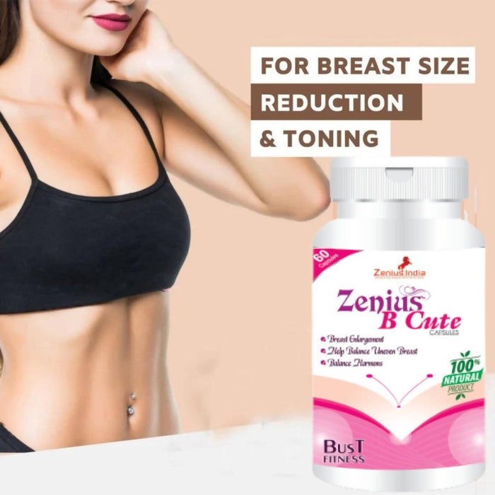 Zenius B Cute Capsule | Breast Reduction Capsule & Breast Reduce Capsule | Helps to Reducing Breast Size -- 60 Capsules