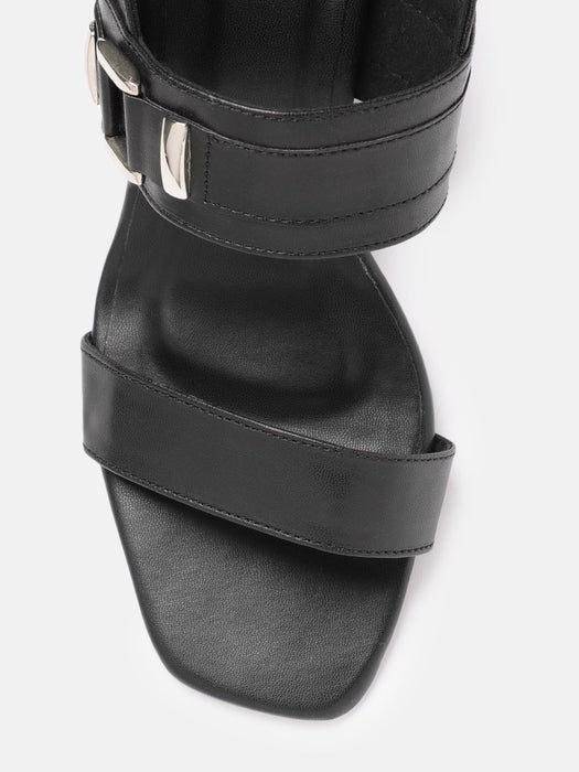 Block Heel Sandal with Details by Marche Shoes - Local Option