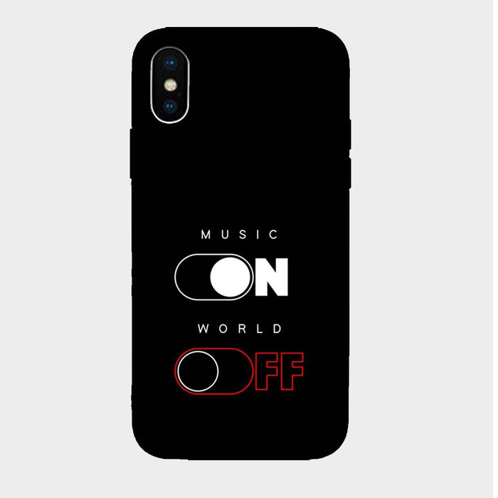 Music On World Off - Mobile Phone Cover - Hard Case