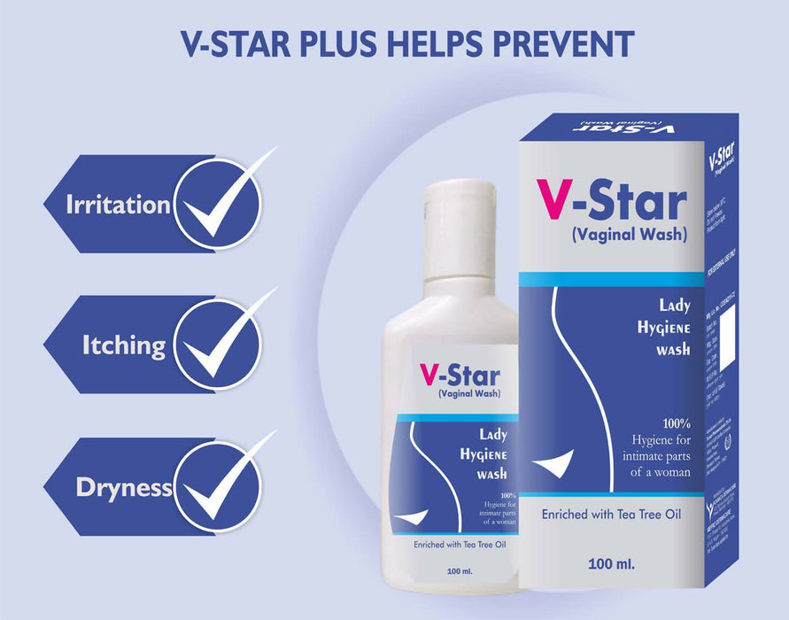 Tantraxx V Star Expert Hygiene Intimate Vaginal Wash For Women (Pack of 2) 200 ml