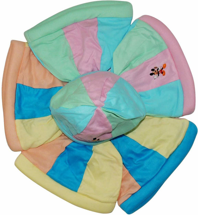 LIFE BEGIN ; A UNIT OF SATYAMANI Unisex Baby Deluxe Cap Printed Medium - Pack of 3 (Multi-Coloured-2, 6 Months Above)