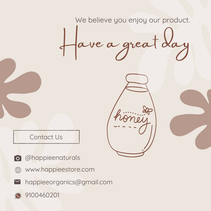 Happiee Naturals - 100% Raw Pure Natural Un-Processed Tulsi honey 1KG - Local Option