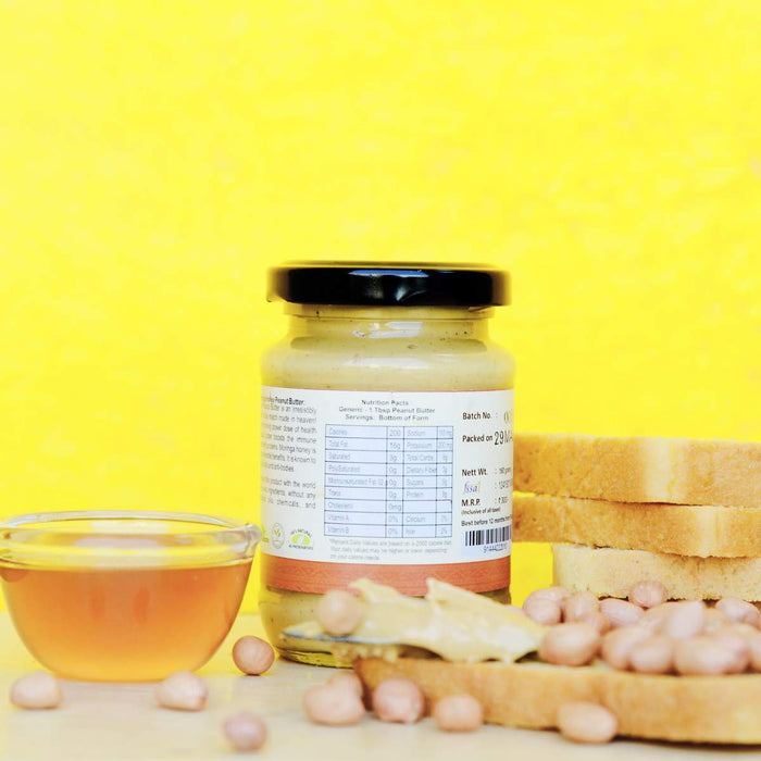 Essence of Life Ayush Natural Moringa Honey Peanut Butter - 160gm (160 gm)
