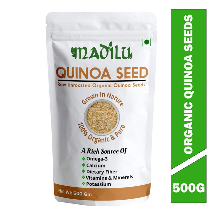 Madilu 100% Organic Quinoa Seeds for Weight Loss 500G