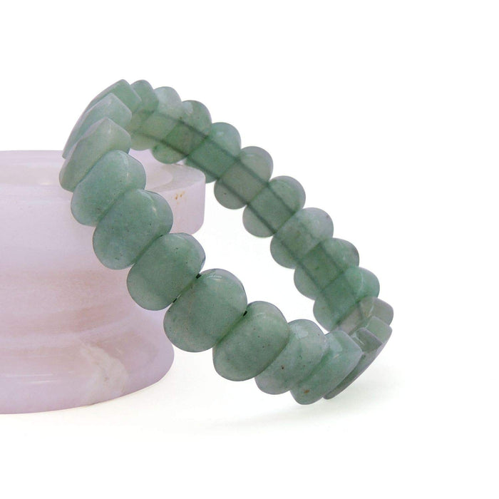 SATYAMANI Natural Energized Green Aventurine Diamond cut Bracelet (Pack of 1 Pc.)