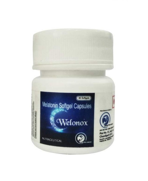 Welonox Sleeping Pills - Sleeping Capsules - Softgel Capsules for Sleep - Melatonin 10mg 30 Cap.