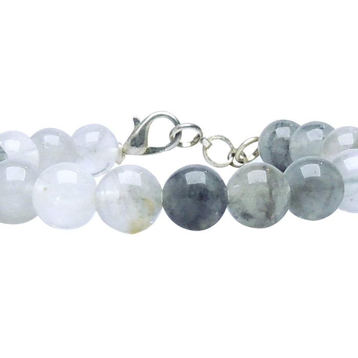 SATYAMANI Natural Energized Original Light Iolite Beads Bracelet with Hook (Pack of 1 Pc.)