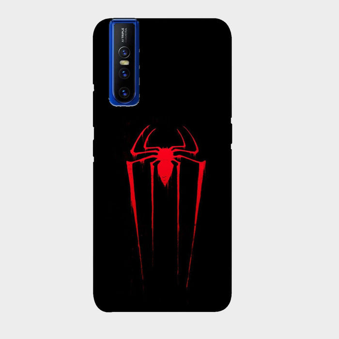 Spider Man - Black - Mobile Phone Cover - Hard Case by Bazookaa - Vivo
