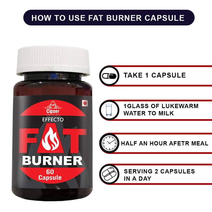 CIPZER Fat Burner Capsule | Helps To Burn Fat And Weight Loss -60 Capsules (Pack of 1)