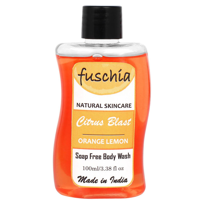 Fuschia Citrus Blast Orange Lemon Soap Free Body Wash - 100ml - Local Option