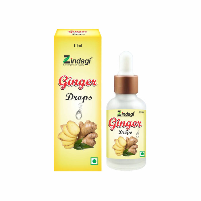 Zindagi Ginger Drops for Cooking & Baking Garlic Oils Food Essence (10 ml) - Local Option