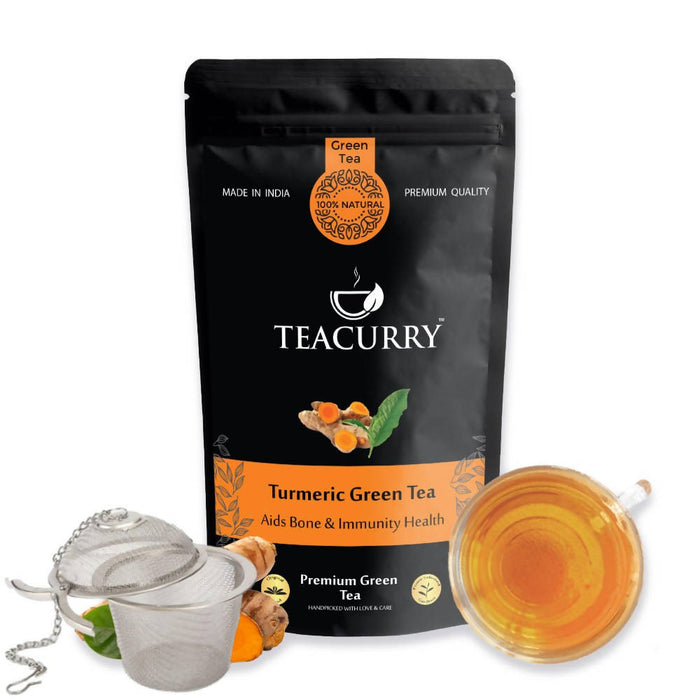 Turmeric Green Tea - Helps with Arthritis, Ulcer, Cholesterol, Immunity