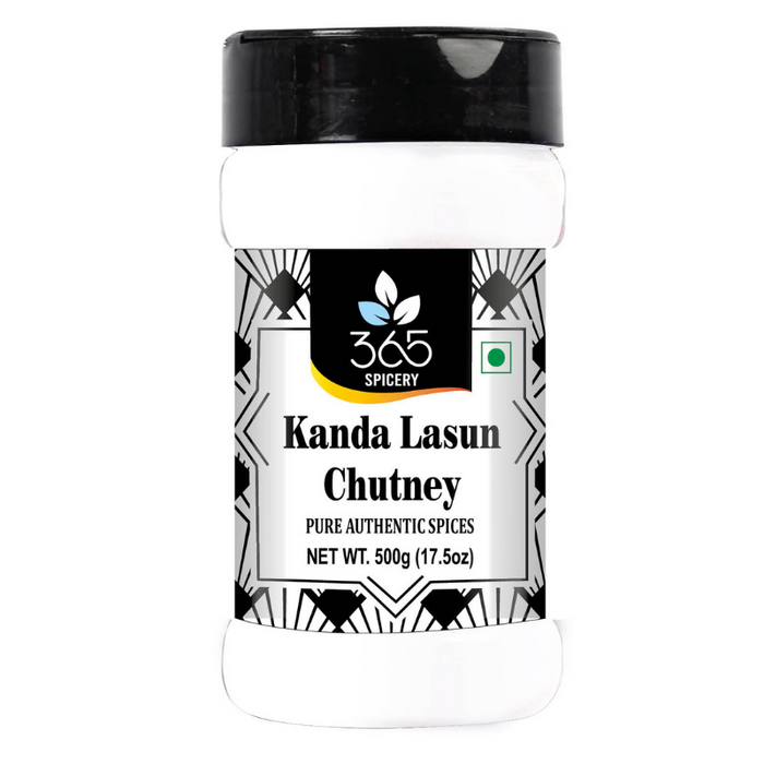365 Spicery Kanda Lasun Chutney - (500 gm | Pouch)