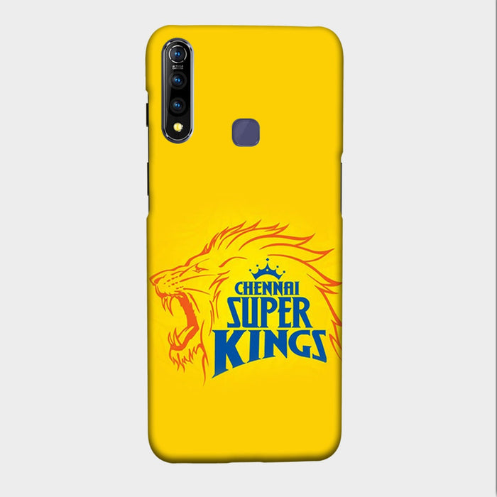 Chennai Super Kings - Yellow - Mobile Phone Cover - Hard Case by Bazookaa - Vivo
