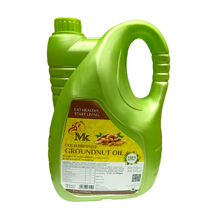 Shree MK Cold Pressed Groundnut Oil - (5 ltr)