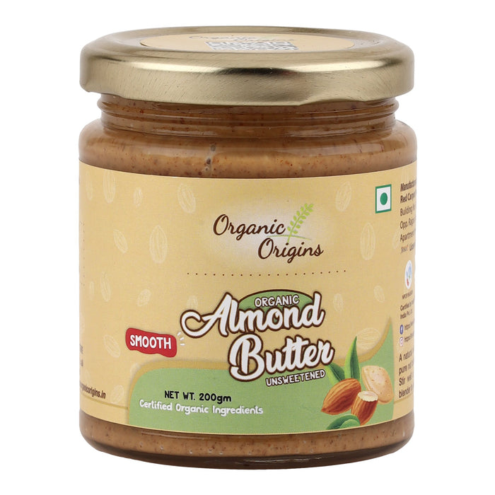 Unsweetened Almond Butter Smooth (200 Gm)