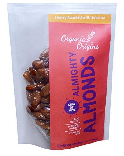 Almond- Honey Roasted with Sesame  (150 Gm)