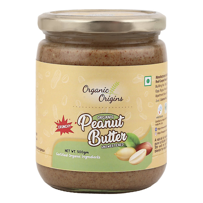 Unsweetened Peanut Butter Crunchy (500 Gm)