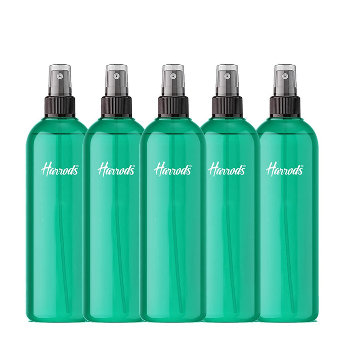 HARRODS Empty Spray Bottle, Green Mist Spray Bottle For oil, Liquid, Room Spray 100ml (5Pcs)