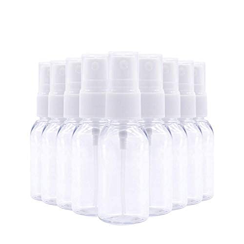 HARRODS 15 Pack Empty Transparent Plastic Fine Mist Spray Bottle 30 ml
