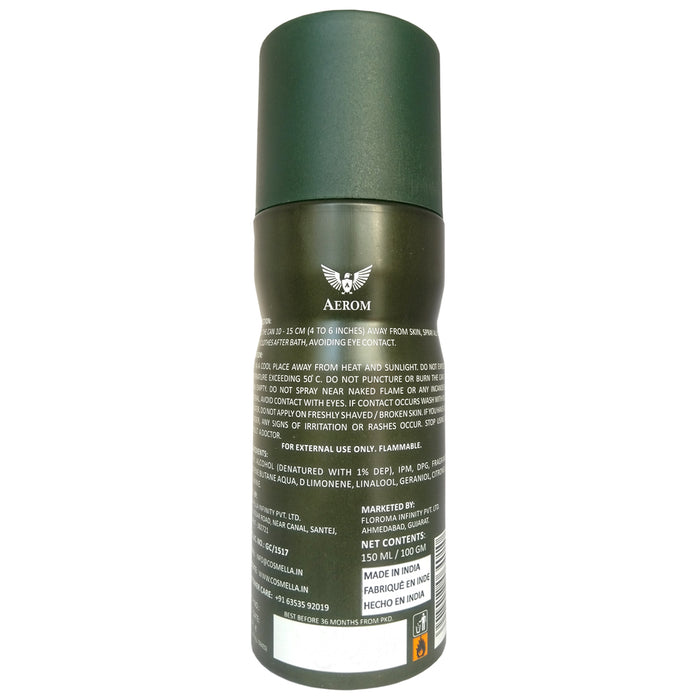 Aerom Premium Game Deodorant Body Spray For Men, 150 ml (Pack of 1)
