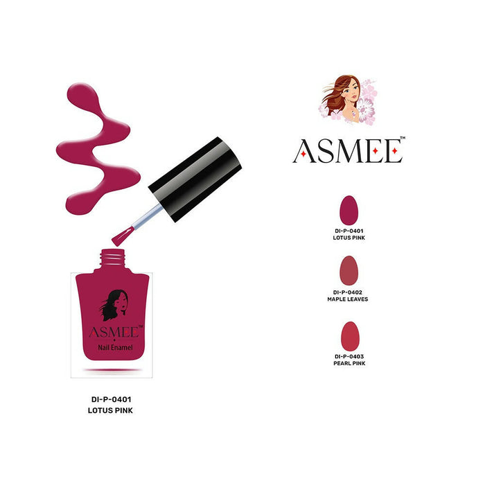 Asmee Premium Nail Polish -Lotus Pink