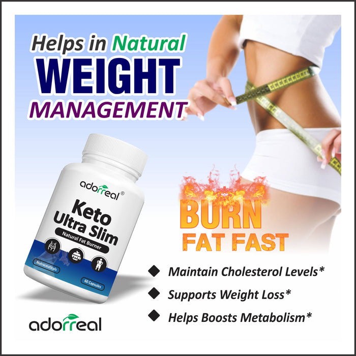 Adorreal Keto UltraSlim for Healthy Weight Loss | 60 Capsules |