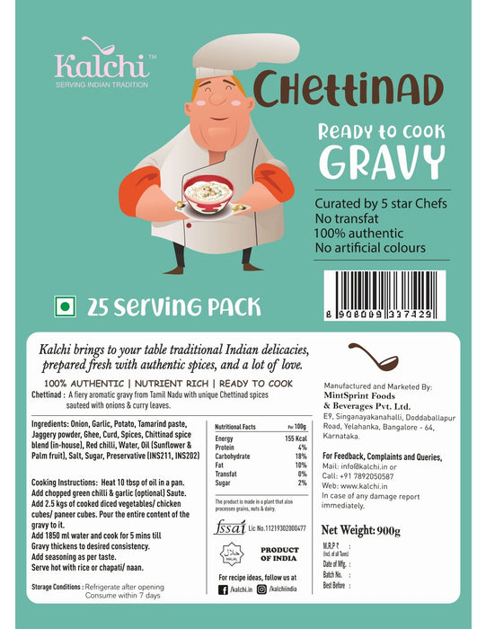 Chettinad Gravy (900 gm) - Local Option