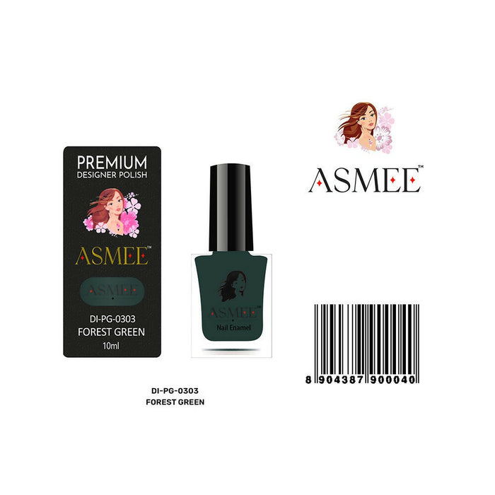 Asmee Premium Gel Nail Polish - Forest Green
