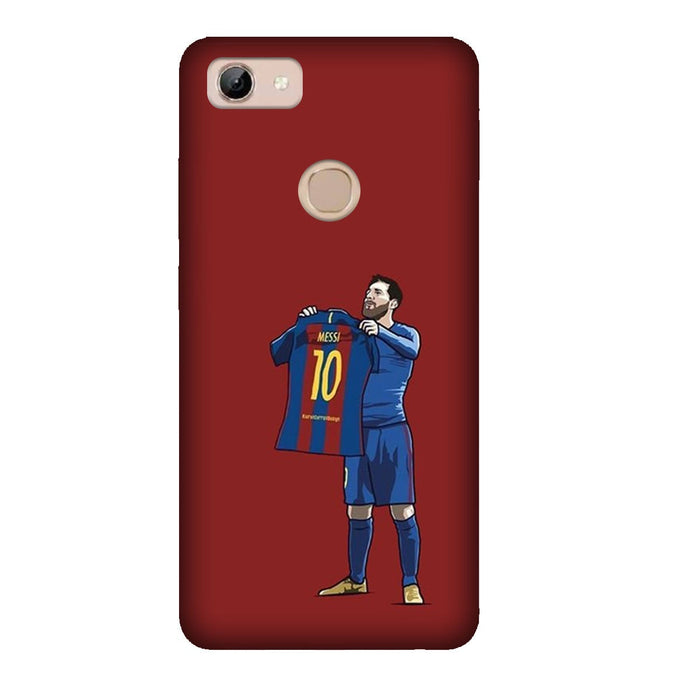 Lionel Messi - Barcelona - Shirt Celebration - Mobile Phone Cover - Hard Case by Bazookaa - Vivo