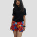 Whats Down Red Floral Womens Boxers - Local Option
