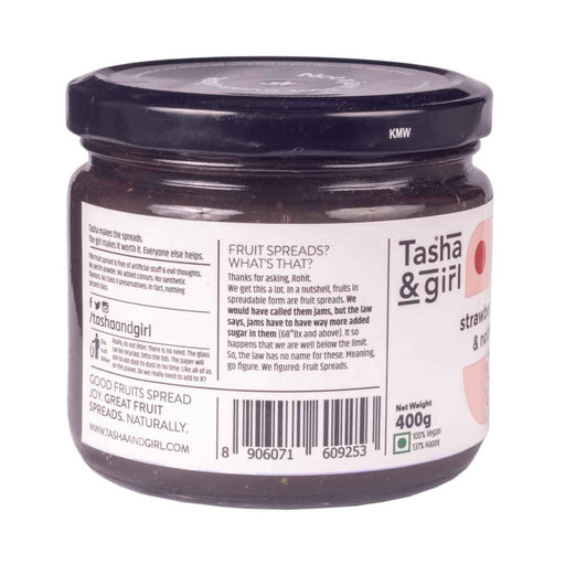 Tasha & Girl Fruit Spread (Jam) Eat and Repeat - Strawberries & Nothing (400g x 2) - Local Option