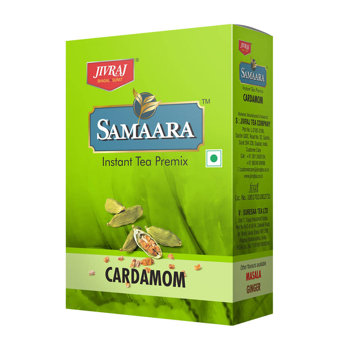 Jivraj Samaara Instant Tea Premix | Three Flavour Tea | Instant Tea | Masala Tea Premix | Ginger Tea Premix | Cardamom Tea Premix | 100% Natural