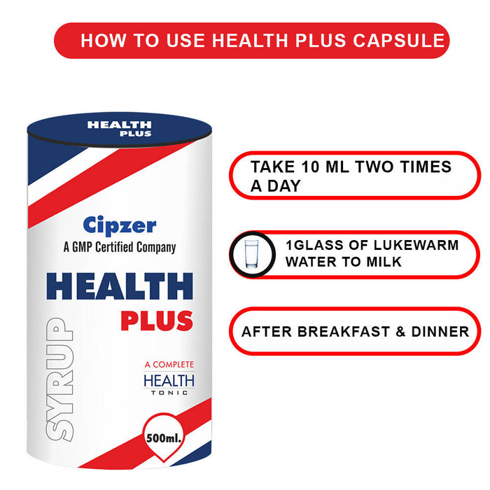 Cipzer Health Plus Syrup Boost your immunity to fight against viral infections 200 ml