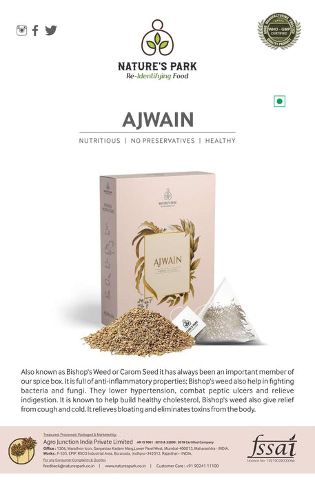 Ajwain Herbal Infusion (Pyramid Infusion Bags-5)